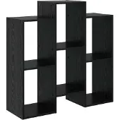 vidaXL Sideboard Schwarz Eichen-Optik 90 x 30 x 90 cm