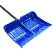 vidaXL Schneeschaufel Blau 147 cm Metall