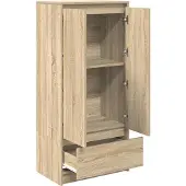 vidaXL Schrank mit Schublade Sonoma-Eiche 55,5x34x119,5 cm