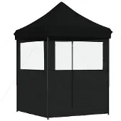 vidaXL Partyzelt 200 x 200 x 306 cm Schwarz Oxford-Stoff