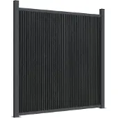 vidaXL Zaunelement Grau 1391x186 cm WPC
