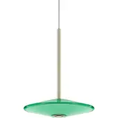 Loom Design LED-Pendelleuchte Solene, grün, Glas, Ø 20 cm