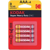Kodak Heavy Duty Zink-Mikrozellenbatterie R03 AAA BL4