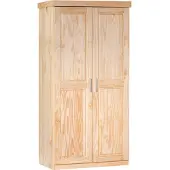 Ebuy24 Leovra Kleiderschrank 2 Türen, natur.