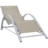 Syfax Sonnenliege Textilene und Aluminium Creme