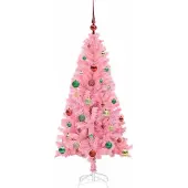 vidaXL Weihnachtsbaum Rosa 150 cm PVC