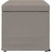 vidaXL Hocker Taupe 61 x 41 x 40 cm Stoff und Pressholz