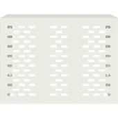 vidaXL Klimaanlagenabdeckung Weiß 110 x 50 x 80 cm Stahl