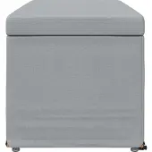 vidaXL Hocker Hellgrau 101 x 41 x 40 cm Stoff und Pressholz