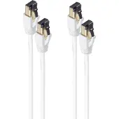 Shiverpeaks BS08-41016-2, 0,5 m, Cat8.1, F/FTP (FFTP), RJ-45, RJ-45, Weiß