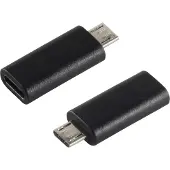 Shiverpeaks BS14-05019, USB Micro-B, USB Type-C, Schwarz