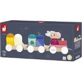 Janod Little Sheep Train Nachziehspielzeug
