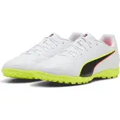 Puma King 20 Play TT white-glowing red-yellow alert (01) 8.5