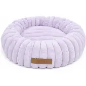 Dogeste Donut Hundebett 60 cm rund, flauschiges Hundekissen, waschbar, rutschfester Boden