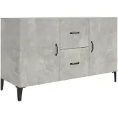 Syfax Sideboard Betongrau 100x36x60 cm Holzwerkstoff
