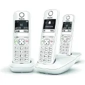 Gigaset AS690 Trio Schnurloses Telefon, Freisprecheinrichtung, 100 Kontakte, Weiß