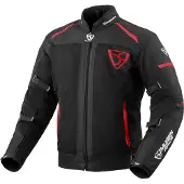 MUGENRACE Fuggire-A Motorrad Textiljacke, schwarz/rot, S