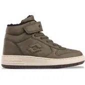 Lotto Sneakerboots , Mädchen, Gr. 25, grün (olive, schwarz), Synthetik, Schuhe Sneakerboots, Winterschuhe, Schnürboots, Sneaker, gefüttert