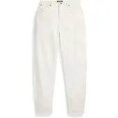 Ralph Lauren für Damen. 211969399001 Jeans Curved Tapered weiß (27/32), Lässig, Baumwolle