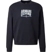 Armani Exchange für Herren. XM002446AF22124UB101 Diagonal Fleece Sweatshirt marineblau (XS), Lässig, Baumwolle