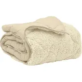 vidaXL Ganzjahresbettdecke Gepolstert Creme 200 x 220 cm