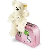 Steiff Kuscheltier Soft Cuddly Friends Teddybär Lotte im Koffer Weiß (28cm)