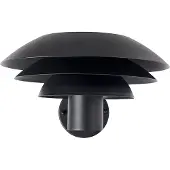 Dyberg Larsen Außen-Wandleuchte DL31, schwarz Ø 31cm