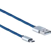 Shiverpeaks BS14-50017, 0,3 m, USB A, Micro-USB B, USB 2.0, 0,48 Gbit/s, Blau