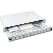 EFB Elektronik BA71901.12OM5 Spleißbox LC 50/125μ OM5 ausziehbar 12 Pigtails abgesetzt/6 Kuppl. BA7190112OM5