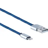 Shiverpeaks BS14-50016, 0,3 m, Lightning, USB A, Männlich, Männlich, Blau