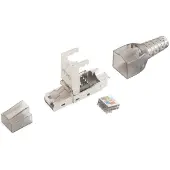 Shiverpeaks BS08-51001, RJ-45, Silber, Cat6a
