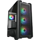 Cougar MX600, Full-Tower, ohne Netzteil, USB/Audio, ATX, 1x USB-C Gen 2, 2x USB 3.0, schwarz