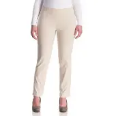 Kjbrand Schlupfhose "SUSIE Bengaline", Damen, Gr. 48, N-Gr, beige, Web, Obermaterial: 80% Viskose, 17% Polyamid, 3% Elasthan, gerade lang, Hosen Schlupfhose, Sommerhose mit Schlupfbund