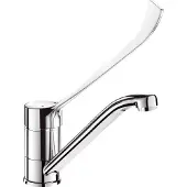 Delabie SPT-EHM Schwenkauslauf H.145 L.215, Hygienehebel