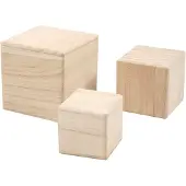 Creativ Company 59228, Materialien für Kunst-/Bastelset für Kinder, Holz, Holz, Junge/Mädchen, Nicht für Kinder unter 36 Monaten geeignet, 3 Stück(e)