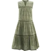 Happy girls Sommerkleid "Mädchenkleid", Mädchen, Gr. 152, EURO-Größen, Stoff, grün (light olive), Stoff, 100% Baumwolle, normal, Kleider Sommerkleid