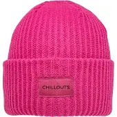Chillouts Strickmütze "Kara Hat", Herren, pink, Rippstrick, Kunstfaser, unifarben, Mützen Strickmütze, dicker Rippenstrick