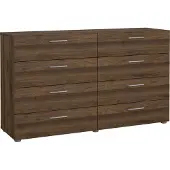 Ebuy24 Pepe Kommode 8 Schubladen Nussbaum-Nachbildung.
