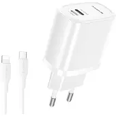 COFI Dual-Port USB-C + 8-Pin Schnellladegerät für Zuhause