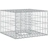 Syfax Gabionen Hochbeet Silber