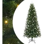 vidaXL Künstlicher Weihnachtsbaum Grün 240 cm PE und PVC