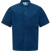 Ragwear Kurzarmhemd "Kurzarmhemd Teecord", Herren, Gr. XXL, N-Gr, blau (night blau), Obermaterial: 56% Polyester PES. 44% Baumwolle CO., Hemden Kurzarmhemd
