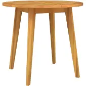 Syfax Gartentisch Ø85x75 cm Massivholz Akazie