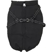 vidaXL Hundemantel Schwarz L52 Fleece und Polyester