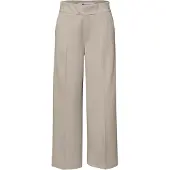 Street One Culotte , Damen, Gr. 42, Länge 26, cobble stone (länge 26), Web, Obermaterial: 52% Polyester, 46% Viskose, 2% Elasthan, unifarben, regular fit knöchelfrei, Hosen Culotte, mit Taschen