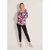 MADELEINE "Blusenshirt Elegante Viskosebluse mit Allover-Druck" Alloverprint