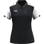 Jako Damen Polo Dynamic 6370D-826 M - Schwarz/Weiß/Anthrazit - M