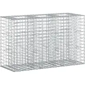 Syfax Gabionen Hochbeet Silber