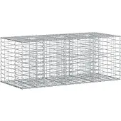 Syfax Gabionen Hochbeet Silber