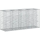 Syfax Gabionen Hochbeet Silber
